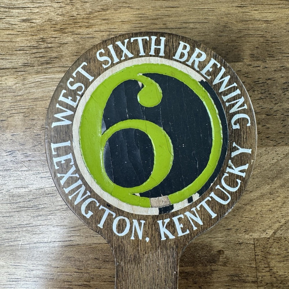 West Sixth Brewing Lazurwave Tap Handle Lexington KY Juicy IPA Wood Draft - Picture 7 of 10